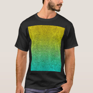 Falln Ocean Sunrise Glitter Gradient T-Shirt