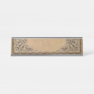 Falln Old Knotwork Paper Desk Name Plate
