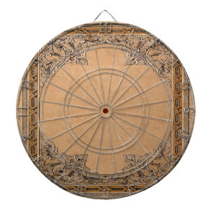Falln Old Sepia Knotwork Paper Dartboard
