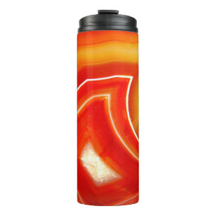 Falln Orange Agate Thermal Tumbler