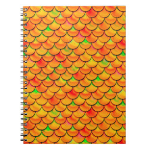 Falln Orange and Green Scales Notebook