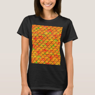 Falln Orange and Green Scales T-Shirt