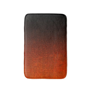 Falln Orange & Black Glitter Gradient Bath Mat