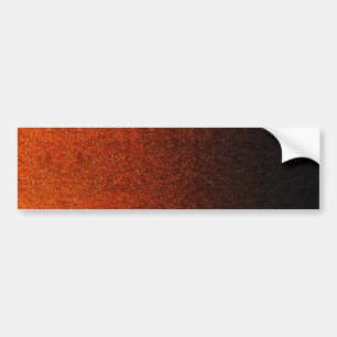 Falln Orange & Black Glitter Gradient Bumper Sticker