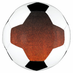 Falln Orange & Black Glitter Gradient Football