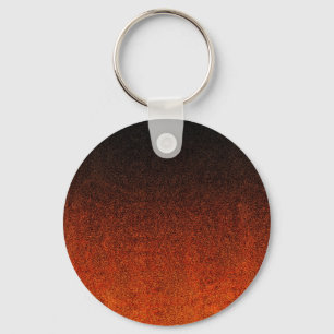 Falln Orange & Black Glitter Gradient Key Ring