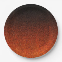 Falln Orange & Black Glitter Gradient