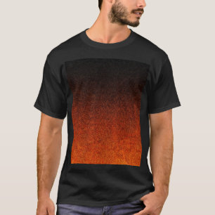 Falln Orange & Black Glitter Gradient T-Shirt