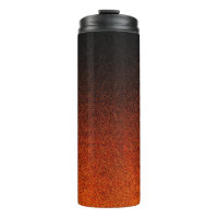 Falln Orange & Black Glitter Gradient