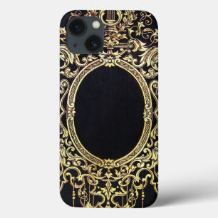 Falln Ornate Gold Frame (Perfect for a Monogram!) iPhone 13 Case
