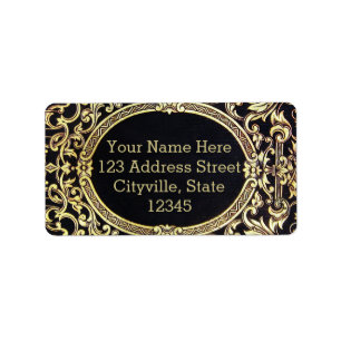 Falln Ornate Gold Frame (Perfect for a Monogram!) Label