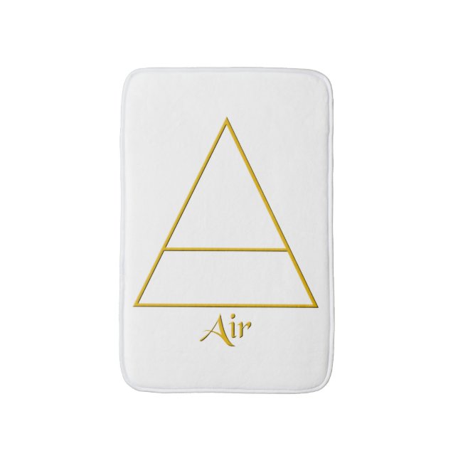 Falln Pagan Air Element Symbol Bath Mat (Front Vertical)