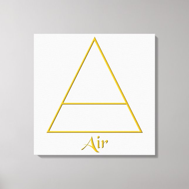 Falln Pagan Air Element Symbol Canvas Print (Front)