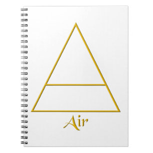 Falln Pagan Air Element Symbol Notebook