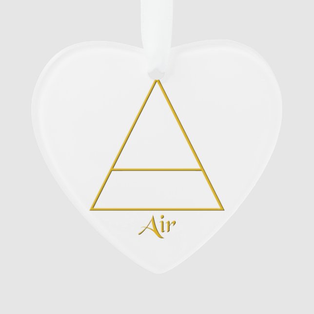 Falln Pagan Air Element Symbol Ornament (Front)