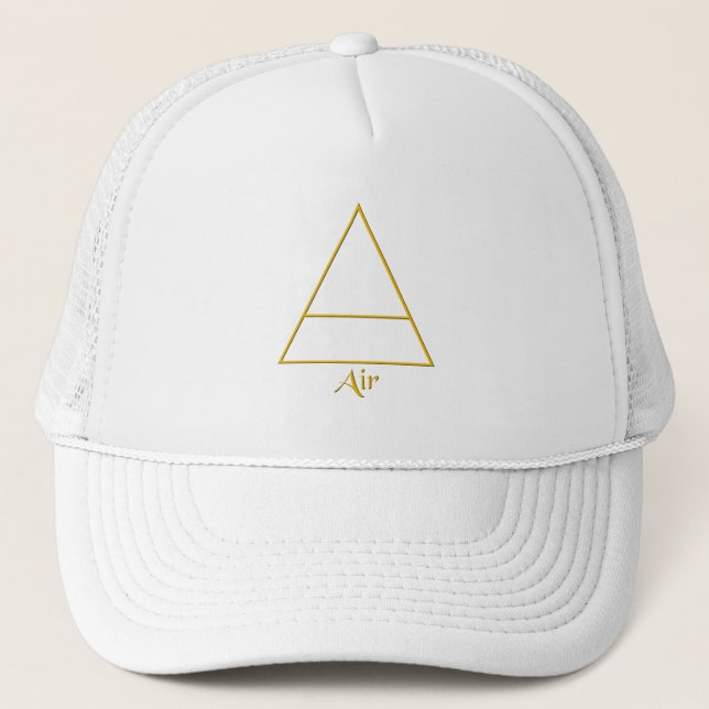 Falln Pagan Air Element Symbol Trucker Hat (Front)