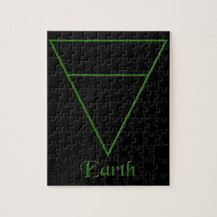 Falln Pagan Earth Element Symbol Jigsaw Puzzle