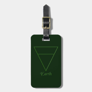 Falln Pagan Earth Element Symbol Luggage Tag