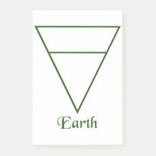 Falln Pagan Earth Element Symbol Post-it Notes