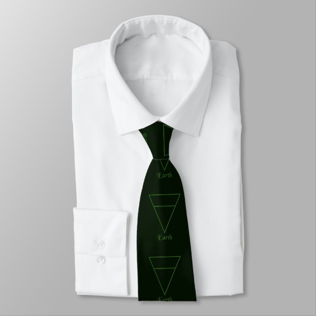 Falln Pagan Earth Element Symbol Tie (Tied)