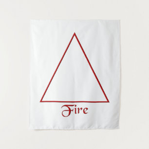 Falln Pagan Fire Element Symbol Tapestry
