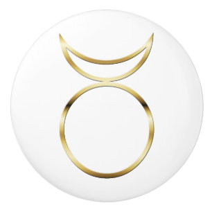Falln Pagan Horned God Symbol Ceramic Knob