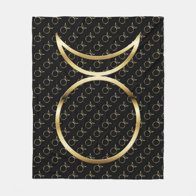 Falln Pagan Horned God Symbol Fleece Blanket (Front)