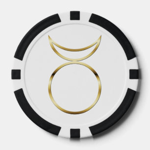 Falln Pagan Horned God Symbol Poker Chips