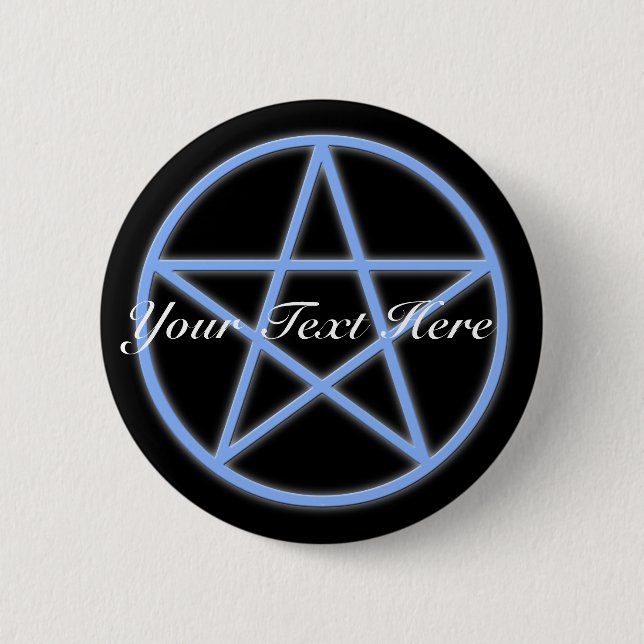 Falln Pagan Pentacle 6 Cm Round Badge (Front)