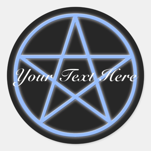 Falln Pagan Pentacle Classic Round Sticker (Front)