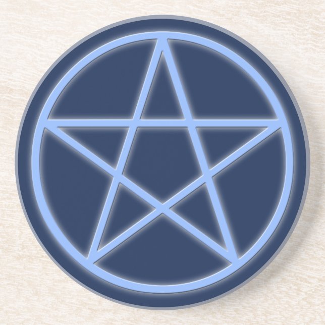 Falln Pagan Pentacle Coaster (Front)