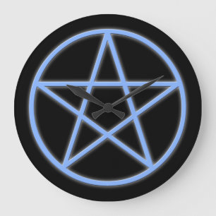 Falln Pagan Pentacle Large Clock