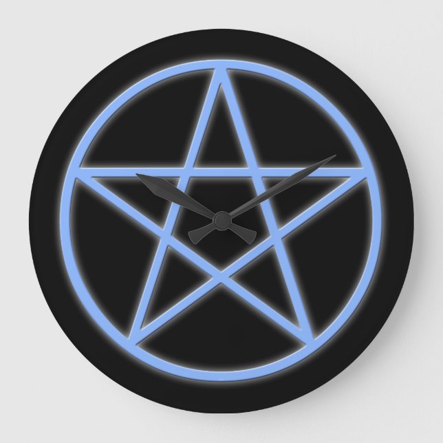 Falln Pagan Pentacle Large Clock (Front)