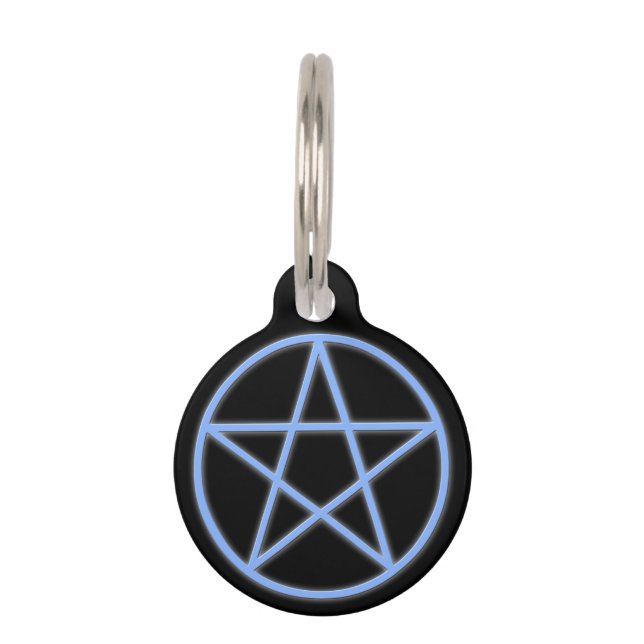 Falln Pagan Pentacle Pet Tag (Front)