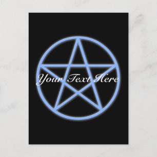 Falln Pagan Pentacle Postcard