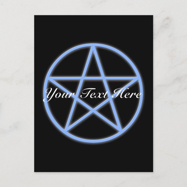 Falln Pagan Pentacle Postcard (Front)