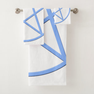 Falln Pagan Pentacle Symbol Bath Towel Set
