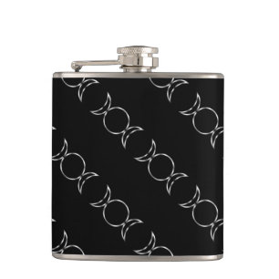 Falln Pagan Triple Goddess Symbol Hip Flask