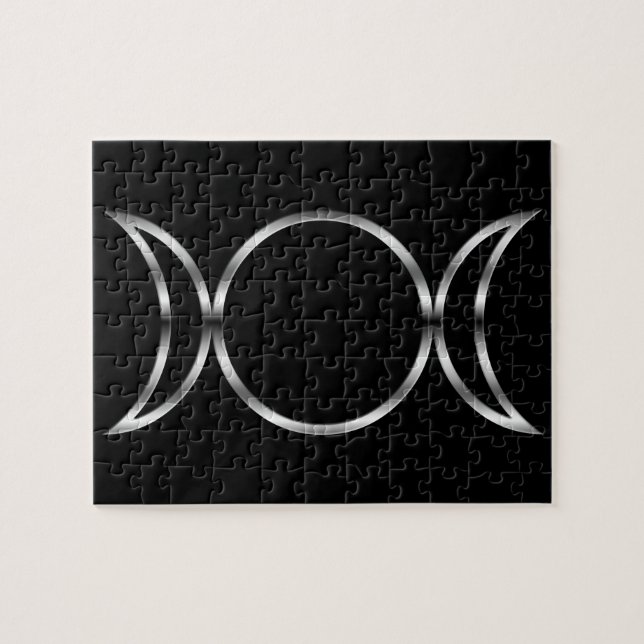 Falln Pagan Triple Goddess Symbol Jigsaw Puzzle (Horizontal)