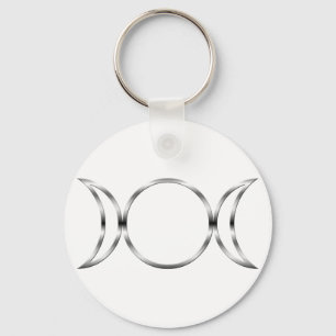 Falln Pagan Triple Goddess Symbol Key Ring