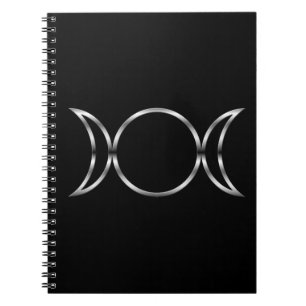 Falln Pagan Triple Goddess Symbol Notebook