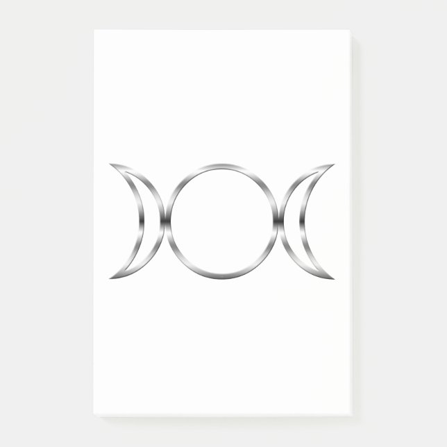 Falln Pagan Triple Goddess Symbol Post-it Notes (Front)