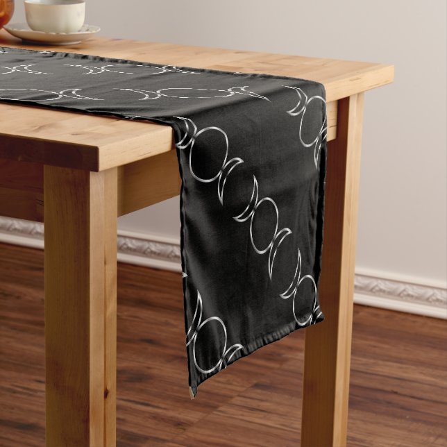 Falln Pagan Triple Goddess Symbol Short Table Runner (In Situ)