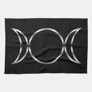 Falln Pagan Triple Goddess Symbol Tea Towel