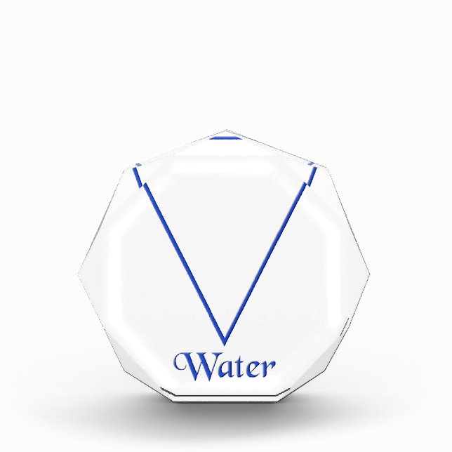 Falln Pagan Water Element Symbol Photo Block (Front)