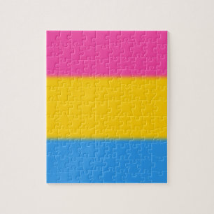 Falln Pansexual Pride Flag Jigsaw Puzzle