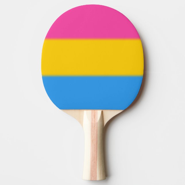Falln Pansexual Pride Flag Ping Pong Paddle (Front)