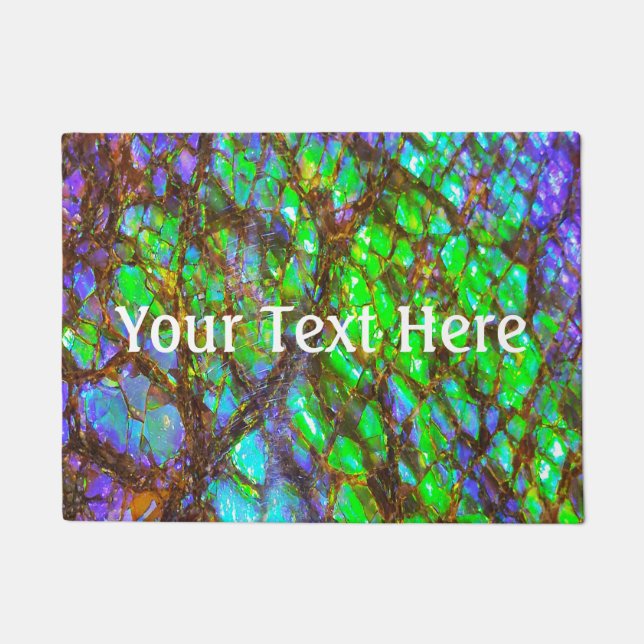 Falln Peacock Ammolite Doormat (Front)