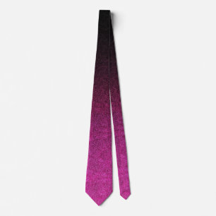 Falln Pink & Black Glitter Gradient Tie
