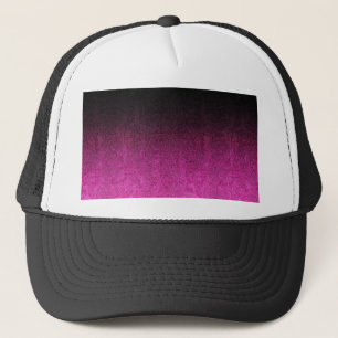 Falln Pink & Black Glitter Gradient Trucker Hat